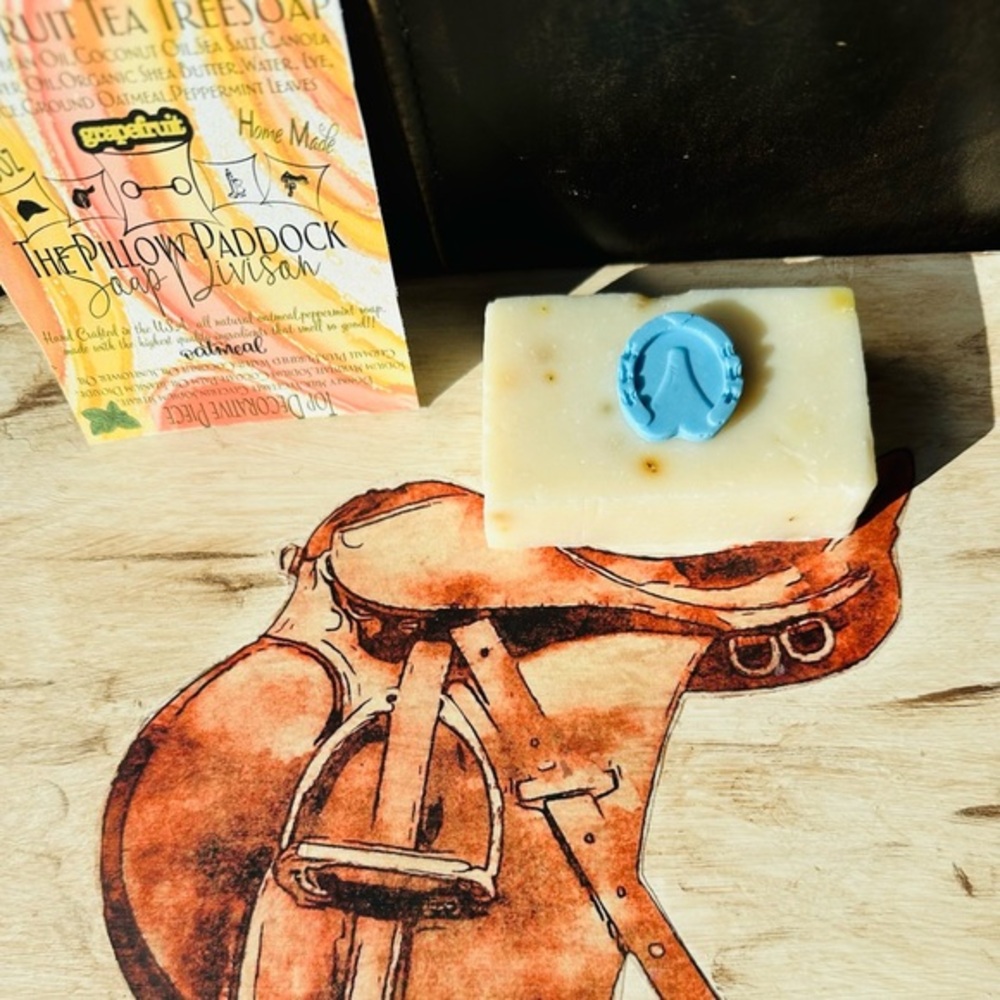 Grapefruit Tea Tree soap!! Equestrian themed